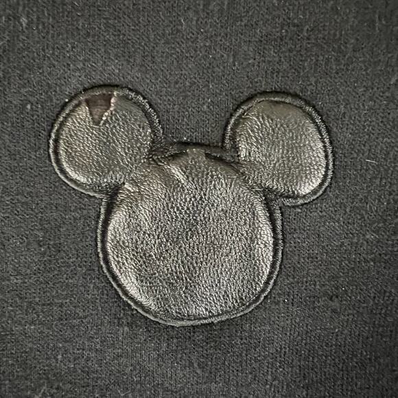 Disney Mickey Minnie Kissing Jacket L Bradford Exchange Lace Faux Leather Black - Picture 12 of 13
